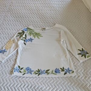 Talbots Women's Applique Top - Size M